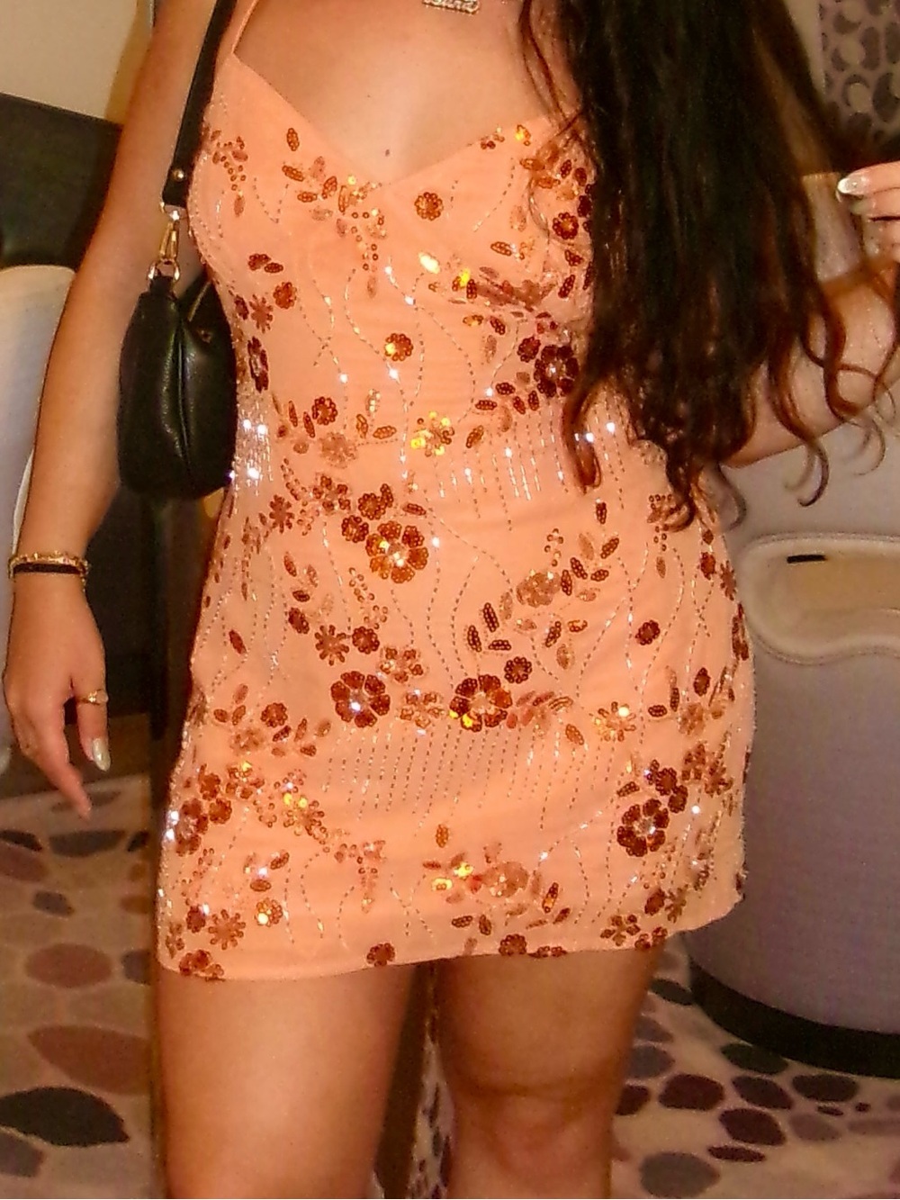 PEPPERMAYO VIETTA SEQUIN CAMI MICRO MINI DRESS ORANGE